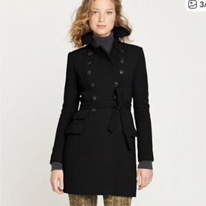 NWOT J. Crew Collection double cloth lined and belted coat ❤️